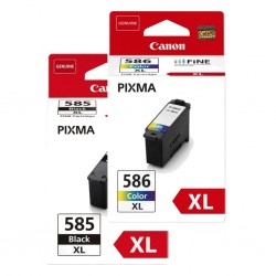 2 Pack Canon PG-585XL/CL-586XL Genuine Ink Cartridges