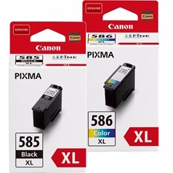 2 Pack Canon PG-585XL/CL-586XL Genuine Ink Cartridges