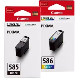 2 Pack Canon PG-585/CL-586 Genuine Ink Cartridges