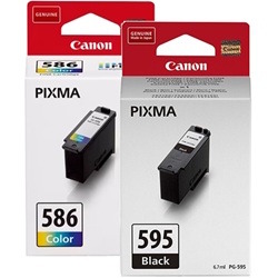 2 Pack Canon PG-595/CL-586 Genuine Ink Cartridges
