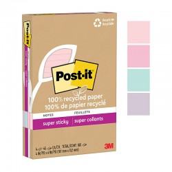 Post-It Super Sticky Wanderlust 101 x 152mm - Pack of 4