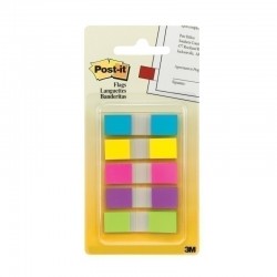 Post-It Flags 5 Colours 12 x 43mm 5-Pack Box of 6