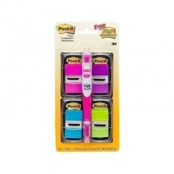 Post-It Flags Bright Colours with Highlighter 25 x 43mm - Pack of 50