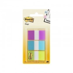 Post-It Flags 680-PBG Bright Colours 25 x 43mm 3-Pack - Box of 6