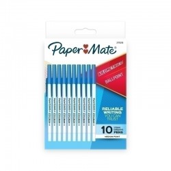 Paper Mate Kilometrico Ballpoint Pen Blue - Pack of 10R - Box of 12