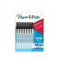 Paper Mate Kilometrico Ballpoint Pens Black - Pack of 10R - Box of 12