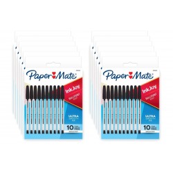Paper Mate InkJ 100ST Ballpen Black - Pack of 10R - Box of 12