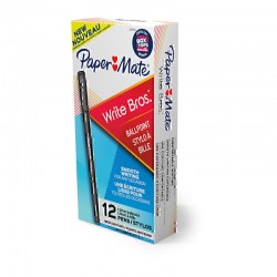 Paper Mate WriteBros 1.0mm Ball Pen Blue - Pack of 12