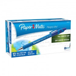 Paper Mate Flex Grip Retractable Ballpen 1.0mm Blue - Box of 12