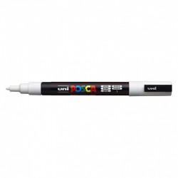 POSCA PC-3M Paint Marker Fine Bullet Tip -White