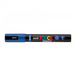 POSCA PC5BRBL Medium Brush Tip Paint Marker - Blue