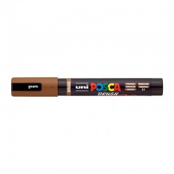 POSCA PC5BRBN Medium Brush Tip Paint Marker - Brown