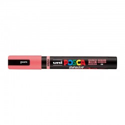 POSCA PC5BRCP Med Brush Tip Paint Marker - Coral Pink