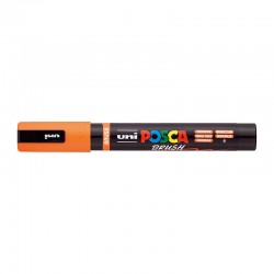 POSCA PC5BROR Medium Brush Tip Paint Marker - Orange