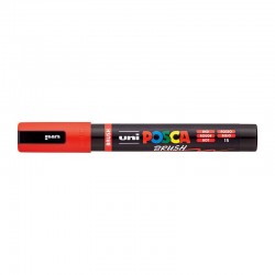 POSCA PC5BRR Medium Brush Tip Paint Marker - Red