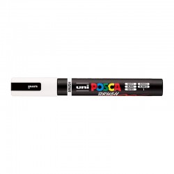 POSCA PC5BRWH Medium Brush Tip Paint Marker - White