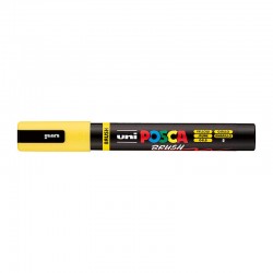 POSCA PC5BRY Medium Brush Tip Paint Marker - Yellow