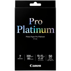 Canon PT-1014X6-50 4x6 inch Photo Paper Pro Platinum