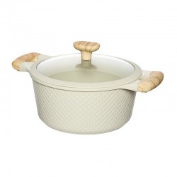 Resto Ran Beige Casserole with Lid - Diameter 24cm