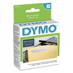 2 Pack DYMO S0722520 Large Return Address LabelWriter Label Roll - 25mm x 54mm, 500 Labels, 1 Roll