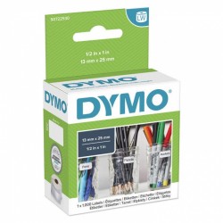 3 Pack DYMO S0722530 White Multi Purpose Paper LabelWriter Label Roll - 13mm x 25mm, 1000 Labels, 1 Roll