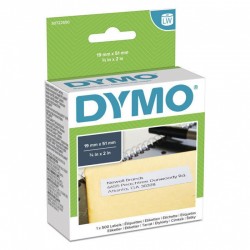 3 Pack DYMO S0722550 White Multi Purpose Paper LabelWriter Label Roll - 19mm x 51mm, 500 Labels, 1 Roll