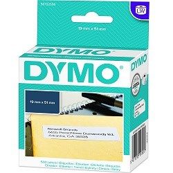 DYMO S0722550 White Multi Purpose Paper LabelWriter Label Roll - 19mm x 51mm, 500 Labels, 1 Roll