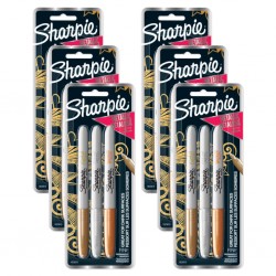 Sharpie Permanent MarkerFine Point G/S/B - Pack of 3 - Box of 6
