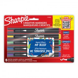 Sharpie Creative Marker Bullet Tip - Pack of 5 - Box of 6 - Assorted Colours
