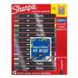 Sharpie Creative Marker Bullet Tip - Pack of 12 - Assorted Colours