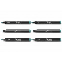 Sharpie Creative Markers - Water-Based Acrylic Bullet Tip Markers - Green - Box of 6