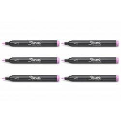 Sharpie Creative Markers - Water-Based Acrylic Bullet Tip Markers - Pink - Box of 6