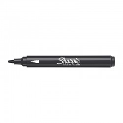 Sharpie Creative Markers - Water-Based Acrylic Bullet Tip Markers - Black - Box of 6