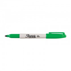 Sharpie Permanent Marker Fine Point Green UPC - Box of 12