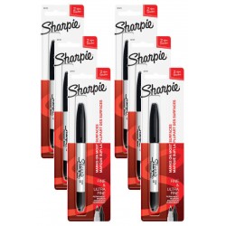 Sharpie Marker TwinTip Black - Box of 6