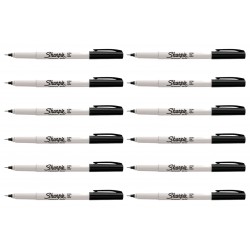 Sharpie Ultra Fine Point Permanent Marker Black - Box of 12
