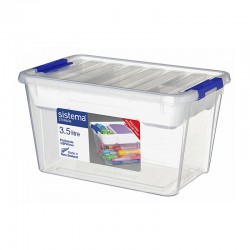 Sistema 3.5L Rectangular Storage Container with Tray