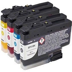 4 Pack Brother SP01 Genuine Ink Cartridges