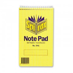 Spirax 541 Notebook 147 x 87mm 96 Pages Top Opening - Pack of 20