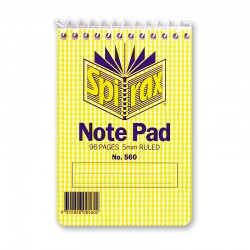 Spirax 560 Notebook 112 x 77mm 96 Pages Top Opening - Pack of 40