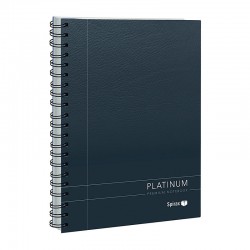 Spirax 401 Platinum Notebook A5 200 Pages Black - Pack of 5