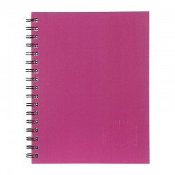 Spirax 511 Hard Cover Notebook Pink Side Opening - Pack of 5