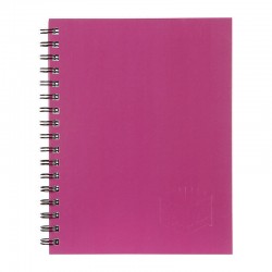 Spirax 512 Hard Cover Notebook A4 200 Page Pink - Pack of 5