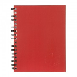 Spirax 512 Hard Cover Notebook A4 200 Page Red - Pack of 5