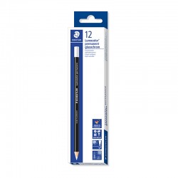 Staedtler LumoColor Permanent Glasochrom Pencil - Box of 12 - White