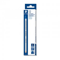 Staedtler LumoColor Non-Permanent Omnichrom Pencil - Box of 12 - Blue