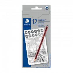 Staedtler Traditional 110 C12-1 Assorted Colours - Pencil Set of 12