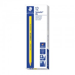 Staedtler 128 64 Textsurfer Dry Highlighter Pencils - Yellow - Box of 12