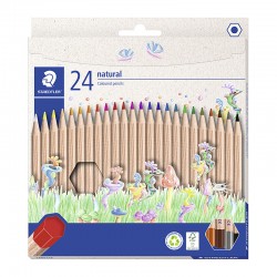 Staedtler Natural Coloured Pencils - Box of 24 - Assorted Colours
