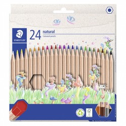 Staedtler Natural Coloured Pencils - Box of 24 - Assorted Colours